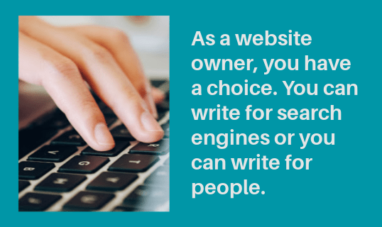 Write-for-users; write-for-search-enginge